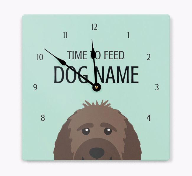 Time To Feed: Personalized {breedFullName} Wall Clock